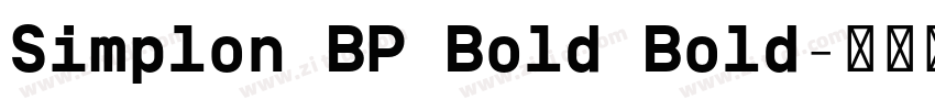 Simplon BP Bold Bold字体转换